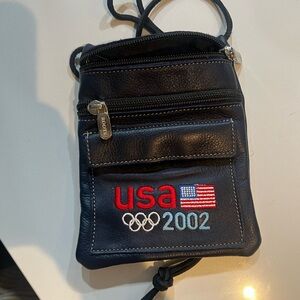 VINTAGE USA 2002 Olympics LEATHER Bag